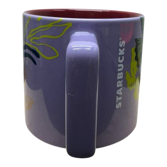 Starbucks Purple Jelly Fish Mug With Brick Red Interior 2023 - Picture 4 of 7